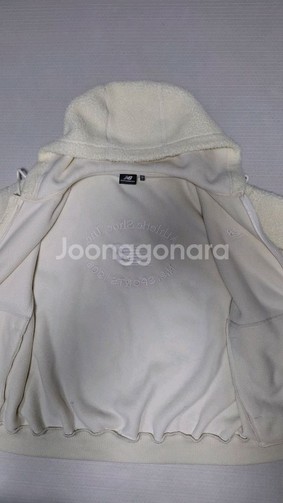 뉴발란스 후드 뽀글이자켓 105 블루종 양털자켓 20년식--7