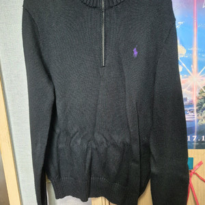 폴로 랄프로렌 반집업니트