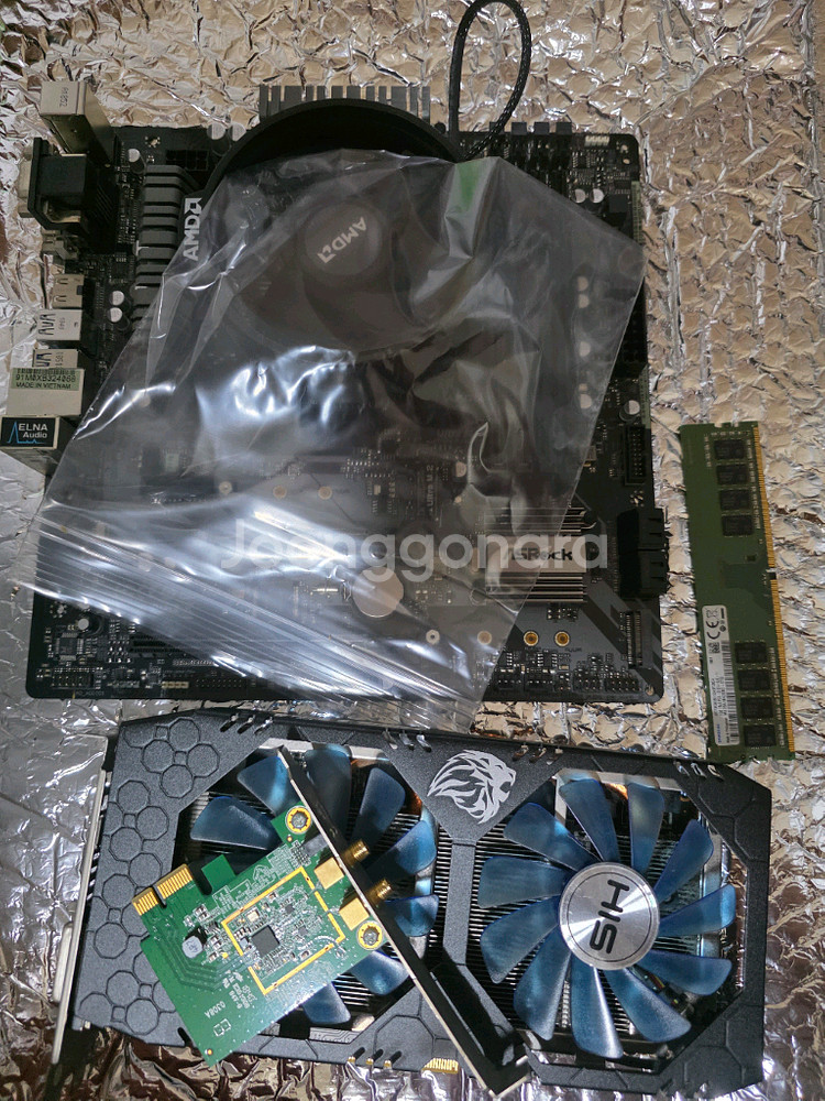 AMD 라이젠5 2600, B450M pro4, RX570 등 일괄--0