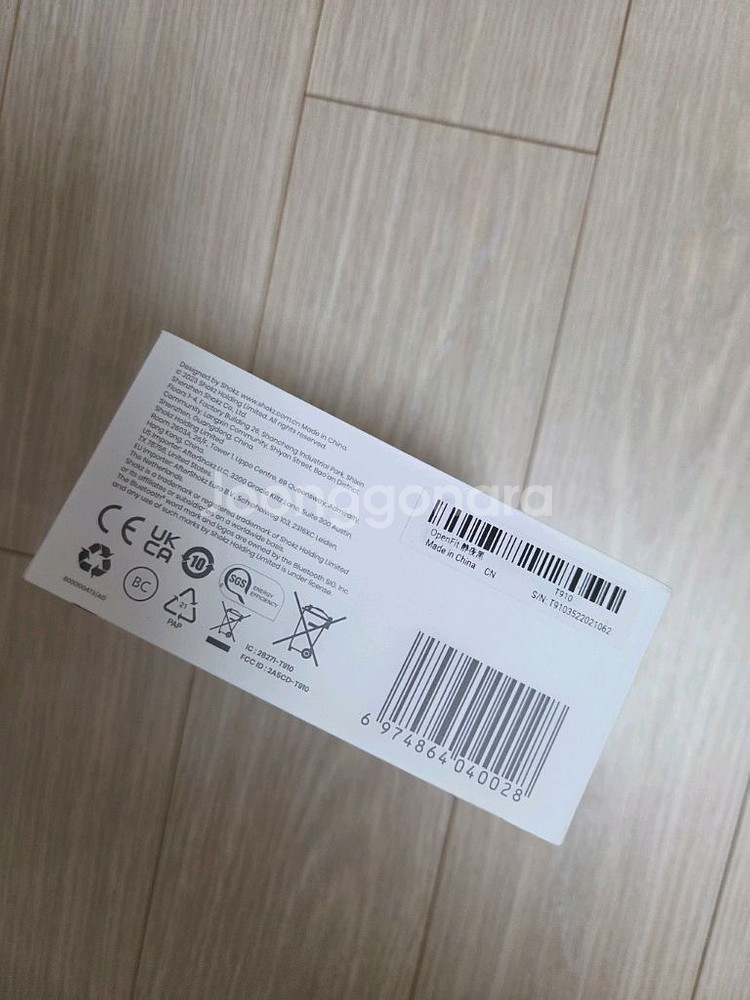 샥즈 오픈핏 T910 블랙 러닝 이어폰--2