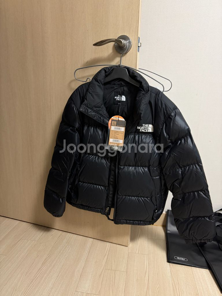 W 노스페이스 눕시 하이브리드 다운 볼 자켓 블랙 패딩--0