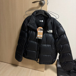 W 노스페이스 눕시 하이브리드 다운 볼 자켓 블랙 패딩