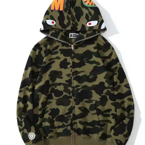 베이프 카모 후드 집업