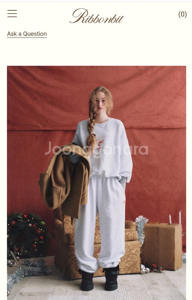 리본빗 스키 스웻 셋업--0