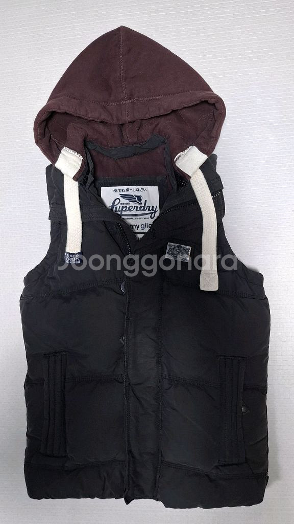 슈퍼드라이 여성 다운패딩 베스트 90 Academy Gilet--4