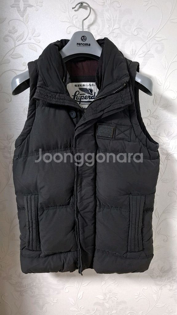 슈퍼드라이 여성 다운패딩 베스트 90 Academy Gilet--2