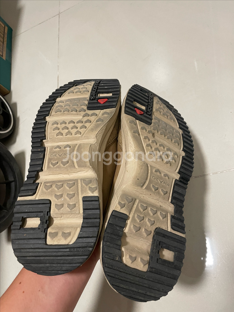 살로몬 RX 슬라이드 레더 캥거루 사파리 270사이즈--2