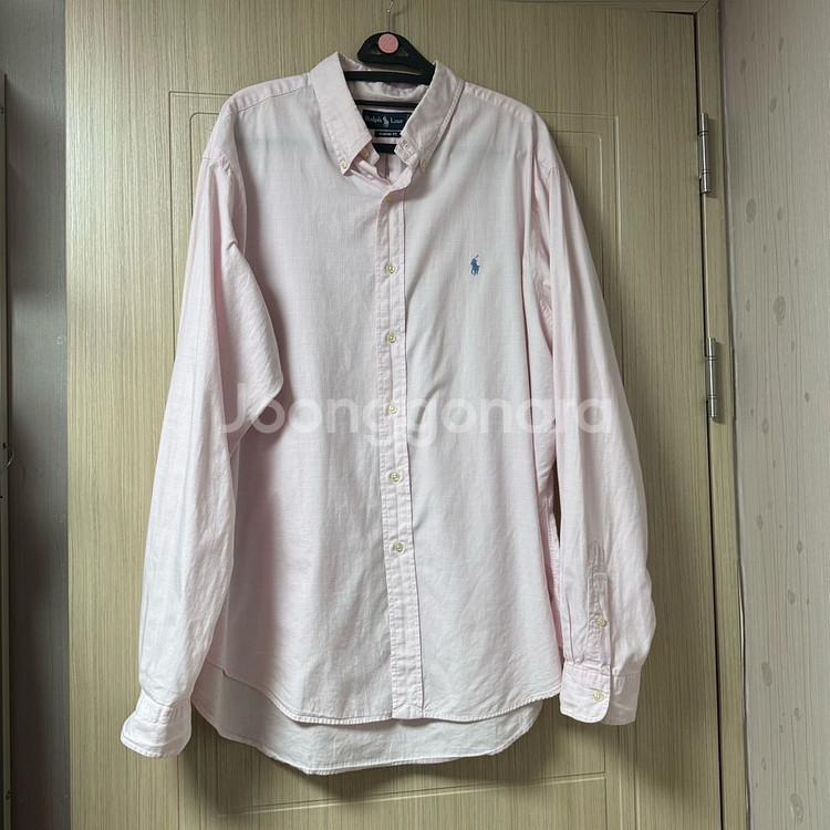 (착샷O) 폴로 랄프로렌 연핑크 셔츠--1