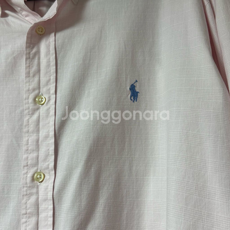 (착샷O) 폴로 랄프로렌 연핑크 셔츠--4