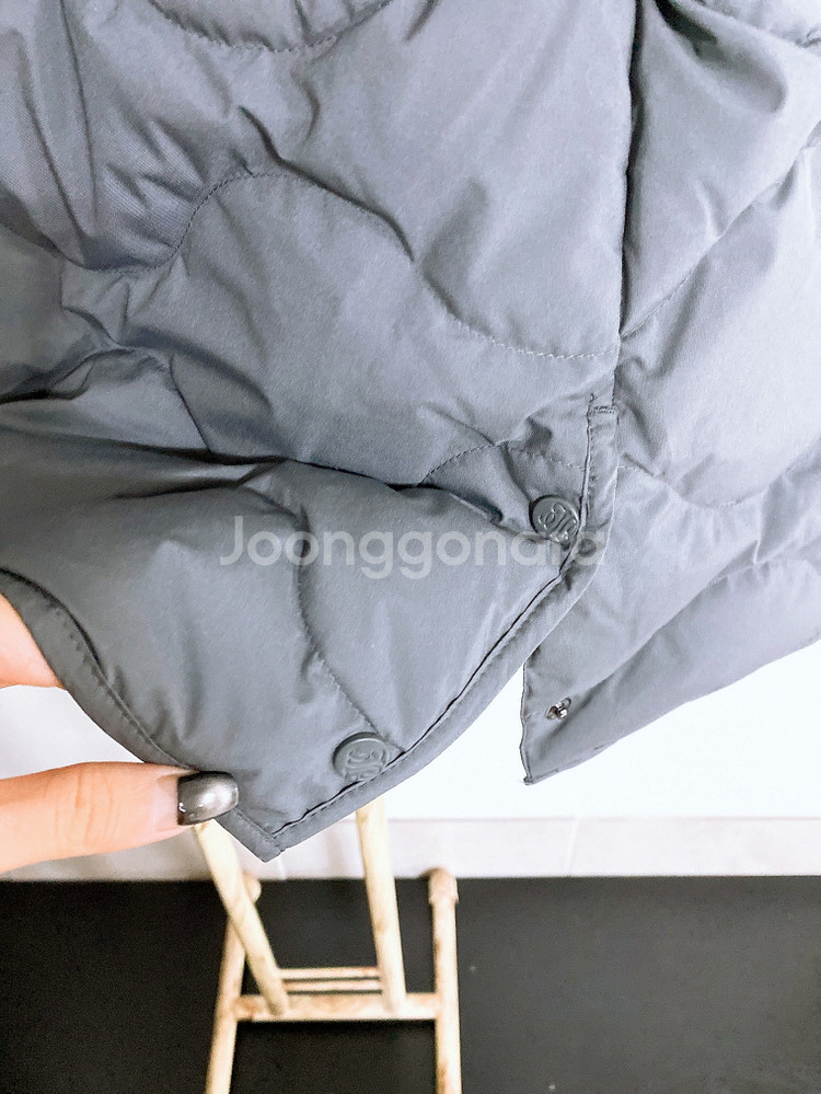 (105)(새옷수준)JDX골프여자빅사이즈오리털허리라인후드패딩조끼--4