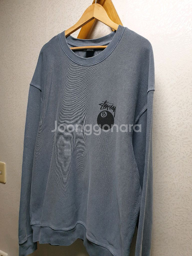 [xxl/정품] 스투시 8볼 기모 맨투맨--0