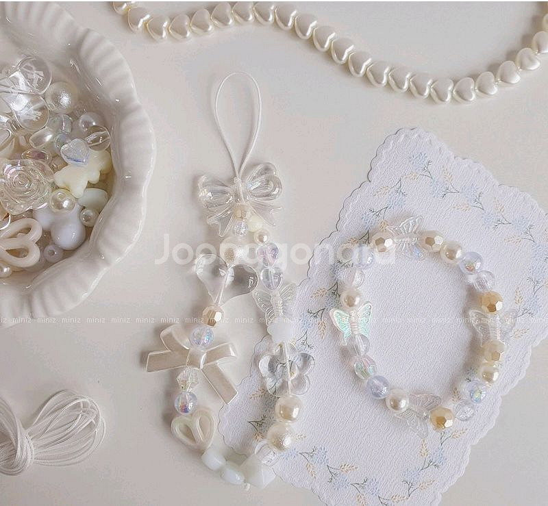 8컬러 비즈 키링 폰스트랩 만들기 키트--0