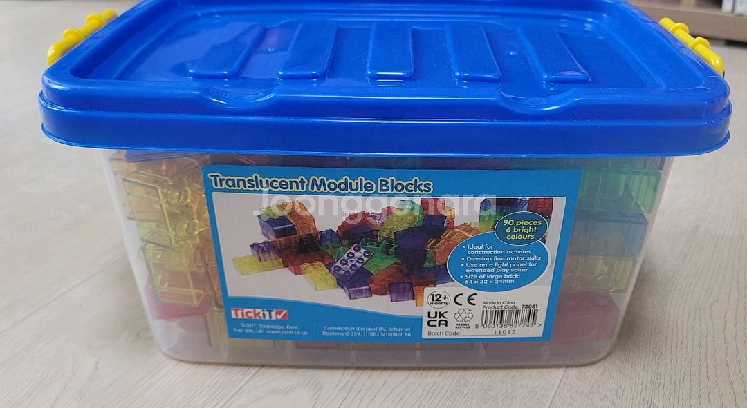 TickiT 반투명 레고 블록 새상품 (열린교구)--0