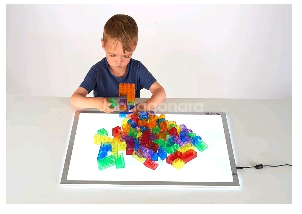 TickiT 반투명 레고 블록 새상품 (열린교구)--1