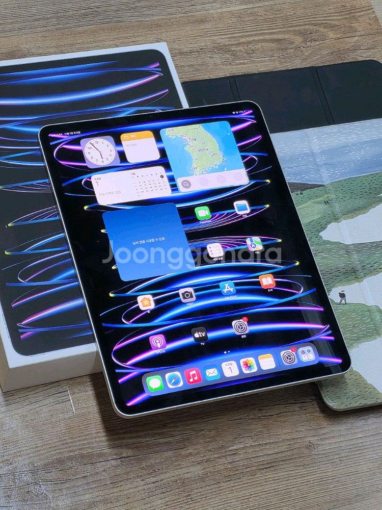 아이패드 프로 6세대 12.9인치 M2 실버 128GB 셀룰러 S급 풀박스 95만--0