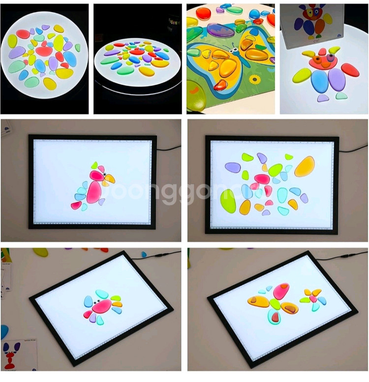 STEAM 무지개 조약돌 교구 새상품 (Odoorgames 제품)--2