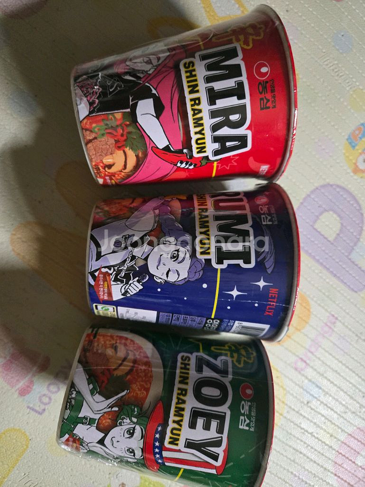 케데헌컵라면 3개 1셋트 (케이팝 데몬헌터스 신라면)--1