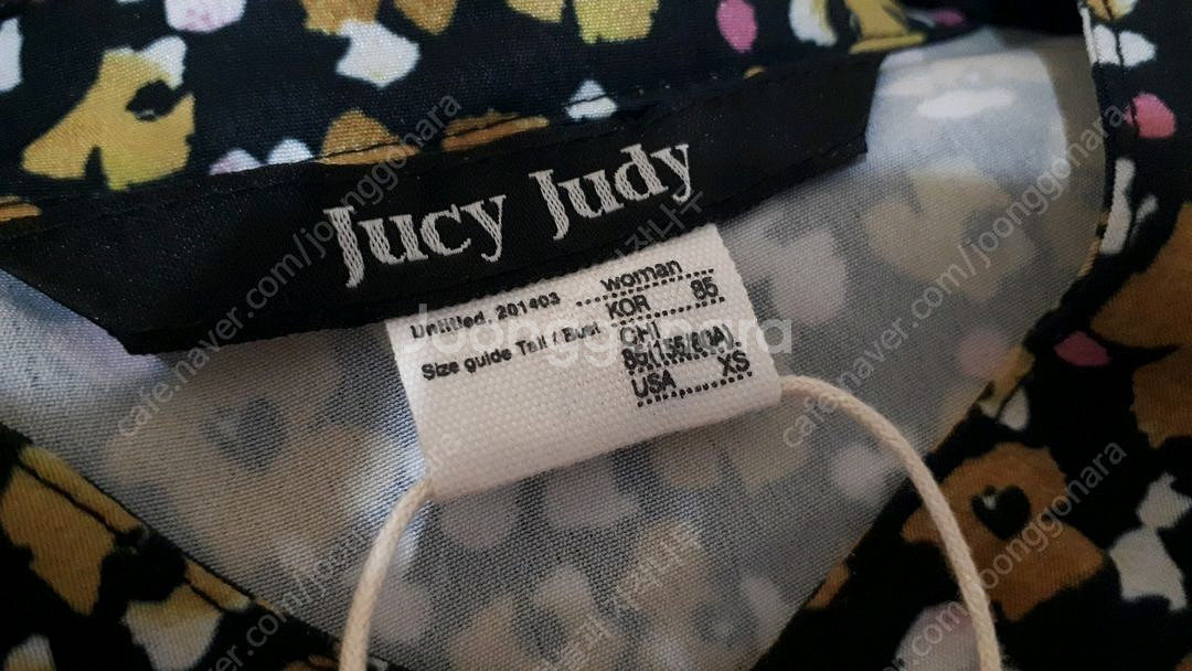 새상품 쥬시쥬디 J뷔스티에세트프린팅원피스(착불)--7