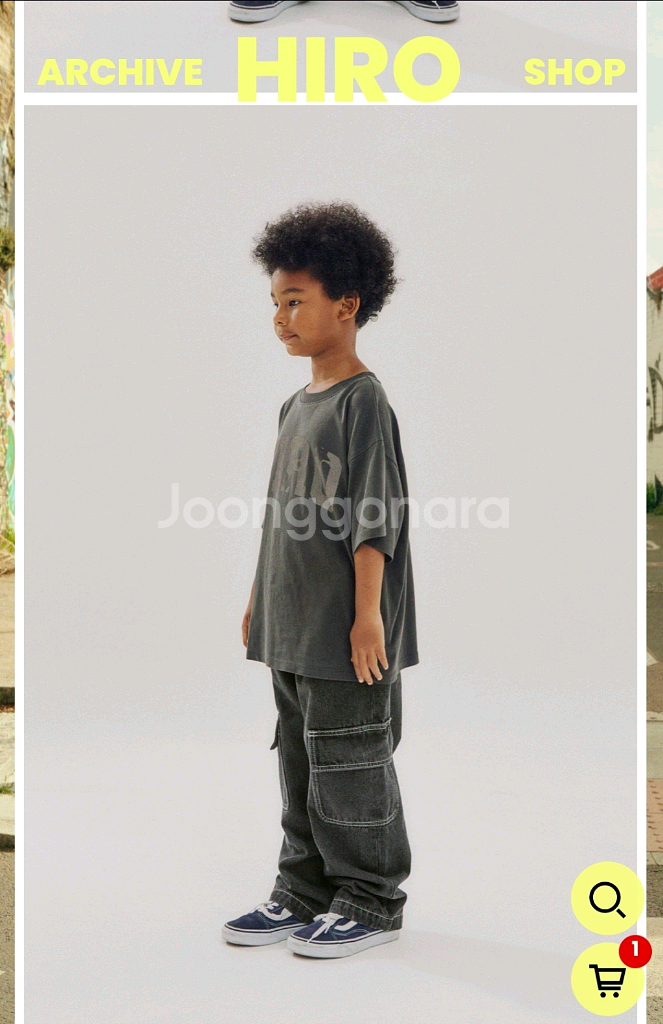 히로 블랭크 데님 팬츠130 (10%할인)--2