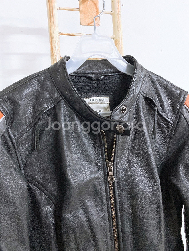 (S)할리데이비슨여자한글택소가죽100%바이크라이더자켓--1