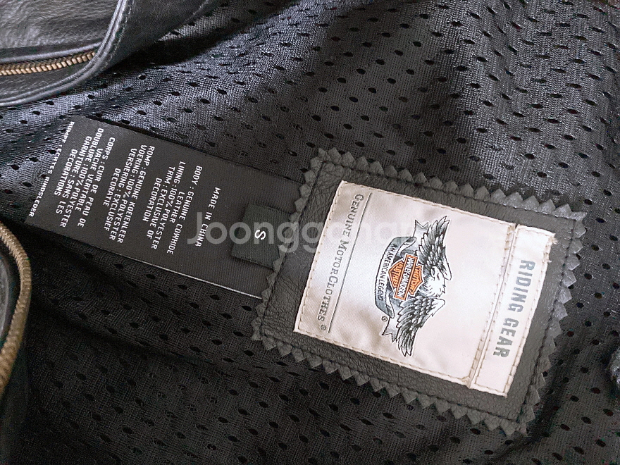 (S)할리데이비슨여자한글택소가죽100%바이크라이더자켓--6