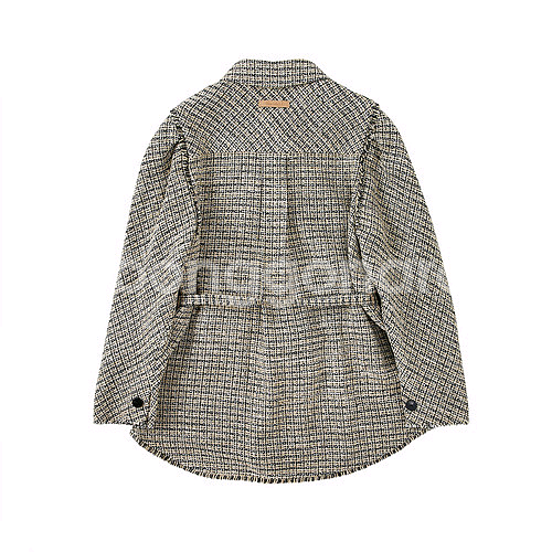 새상품 써스데이아일랜드 트위드 퍼프소매 자켓(착불)--8