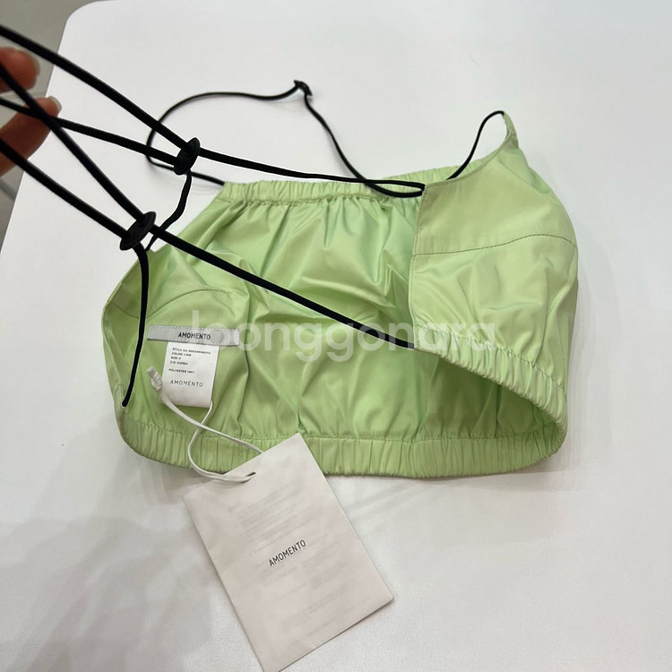 새상품 amomento 나이론 브라탑(free)--5