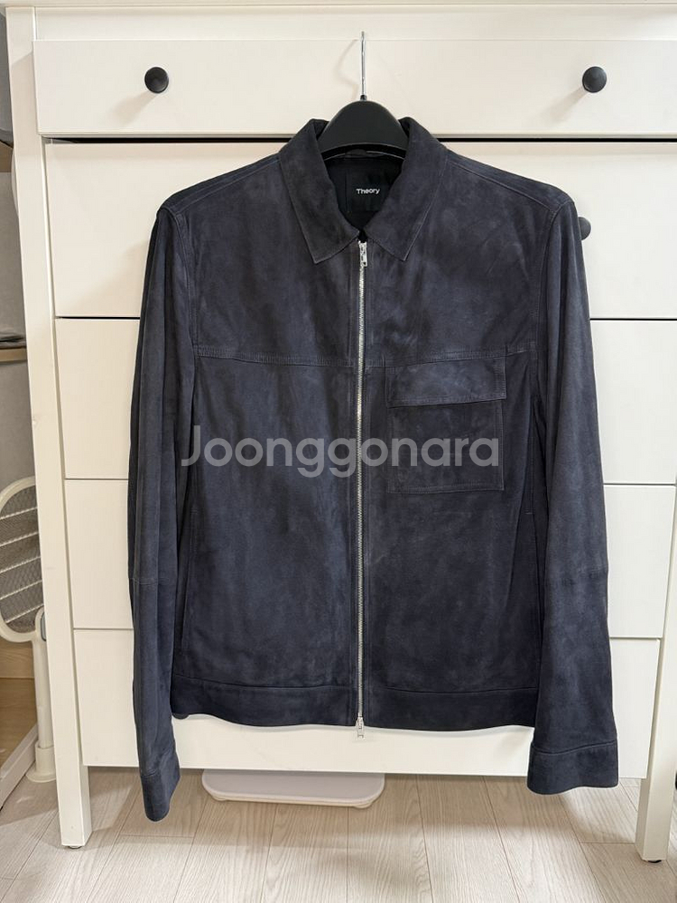 띠어리 제이미 스웨이드 자켓 이클립스 L 사이즈--0