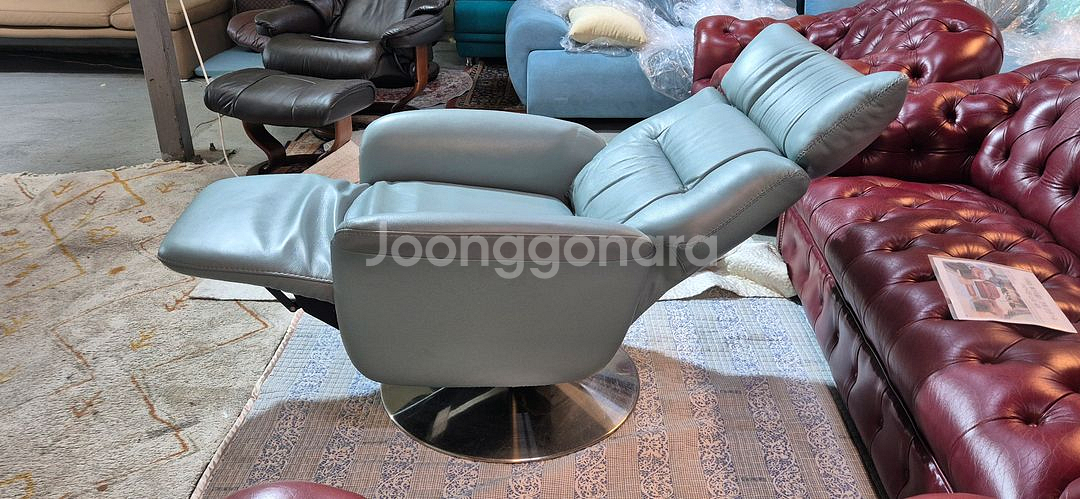 에몬스 천연가죽 1인전동리클라이너 소파소파(헤드수동)서울경기근거리무료배송--3