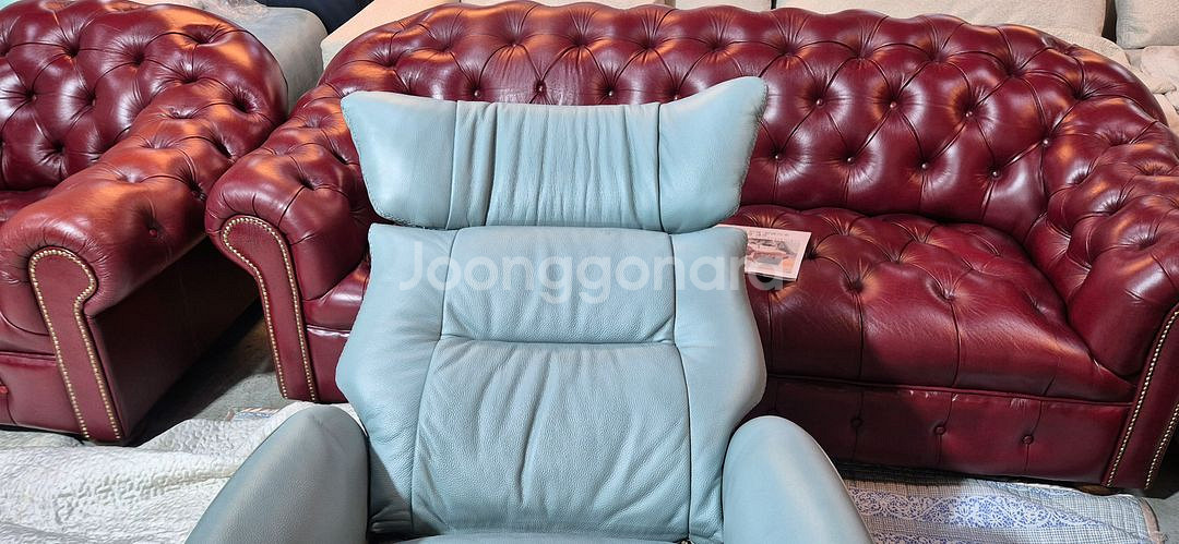 에몬스 천연가죽 1인전동리클라이너 소파소파(헤드수동)서울경기근거리무료배송--7