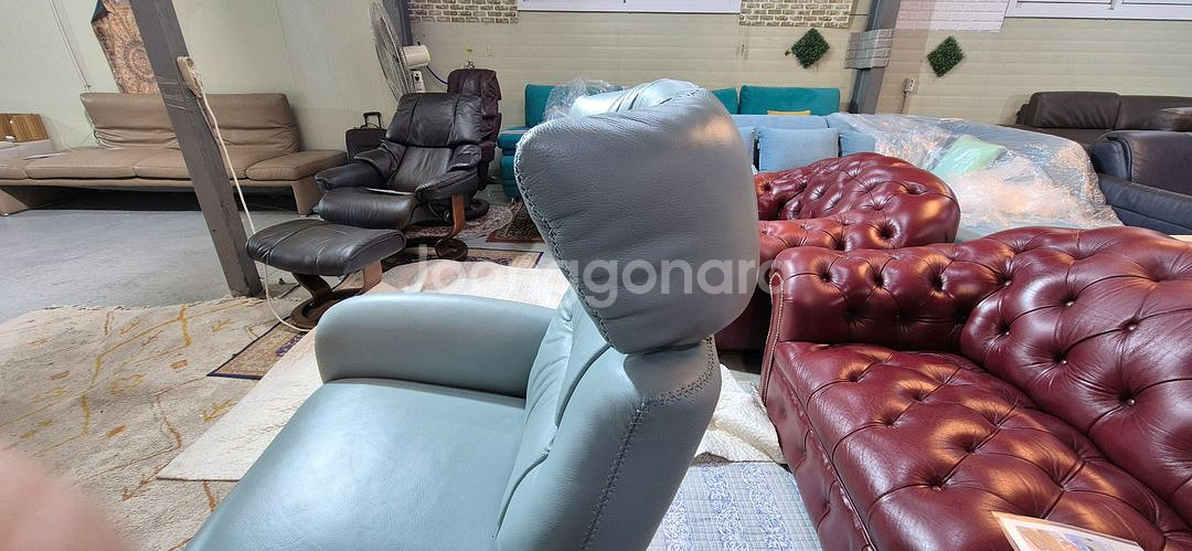 에몬스 천연가죽 1인전동리클라이너 소파소파(헤드수동)서울경기근거리무료배송--8