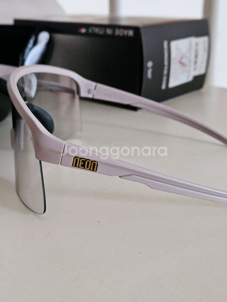 네온 고글 (자전거 고글) 상태 최상--6