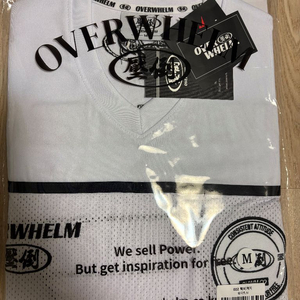 압도 002럭비져지 화이트M 미개봉새상품 올라잇프리덤