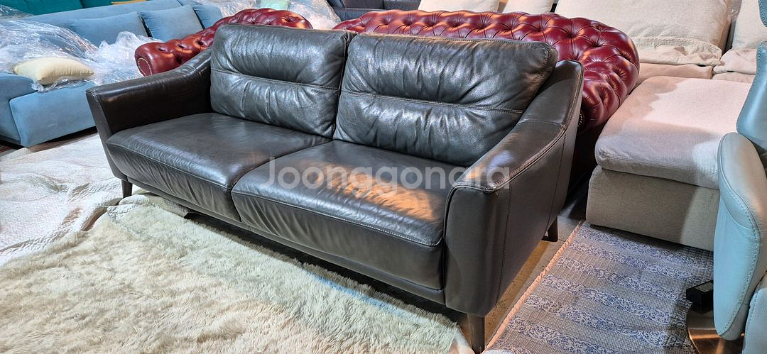 까사미아 3인 천연가죽 소파쇼파 서울경기근거리 무료배송--2