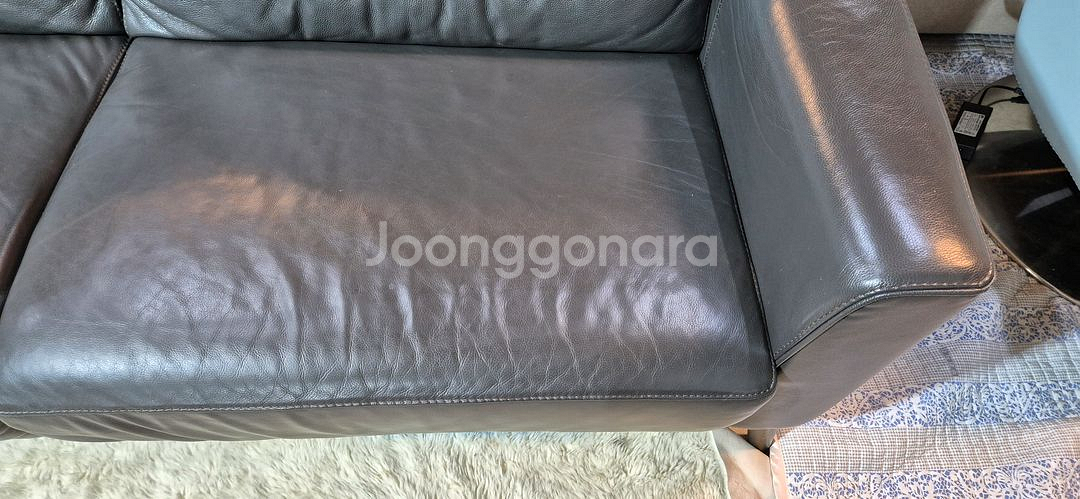 까사미아 3인 천연가죽 소파쇼파 서울경기근거리 무료배송--3