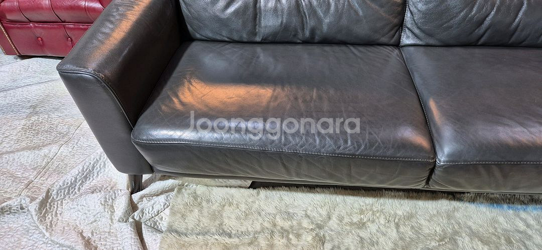까사미아 3인 천연가죽 소파쇼파 서울경기근거리 무료배송--5