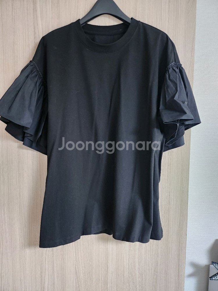 타임 플리츠 슬리브 탑--1