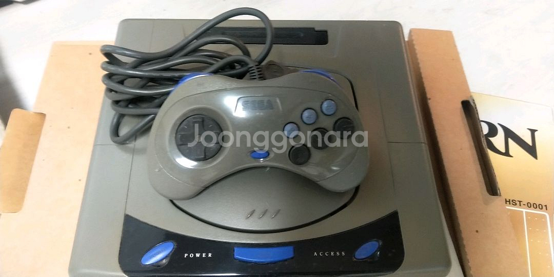 세가 새턴 그레이새턴 초기형 hst3200 박스셋--4