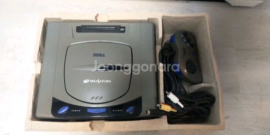 세가 새턴 그레이새턴 초기형 hst3200 박스셋--2