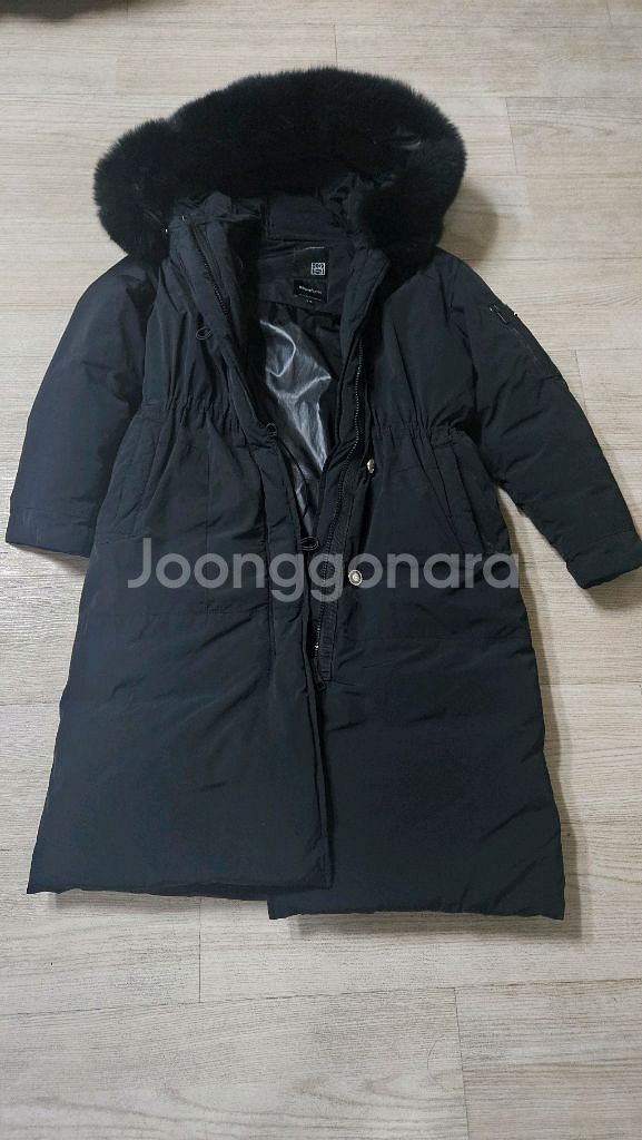 에고이스트 여우털 거위털 롱패딩--0