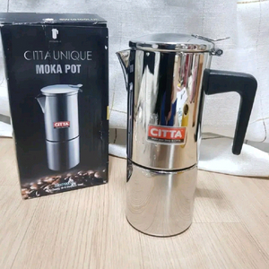 시타(citta) 유니크 스테인레스 모카포트 2인/에스프레소/커피머신