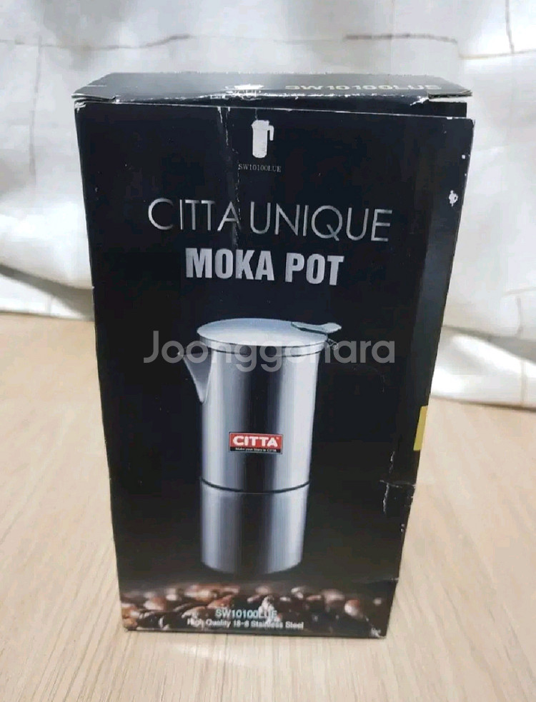 시타(citta) 유니크 스테인레스 모카포트 2인/에스프레소/커피머신--7