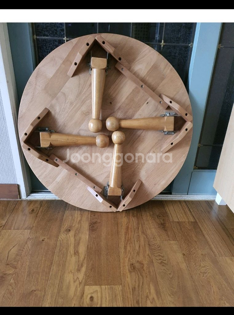 원목둥근접이상겸 다용도테이블 저렴하게 1만6천원+4단접이식매트는덤--4