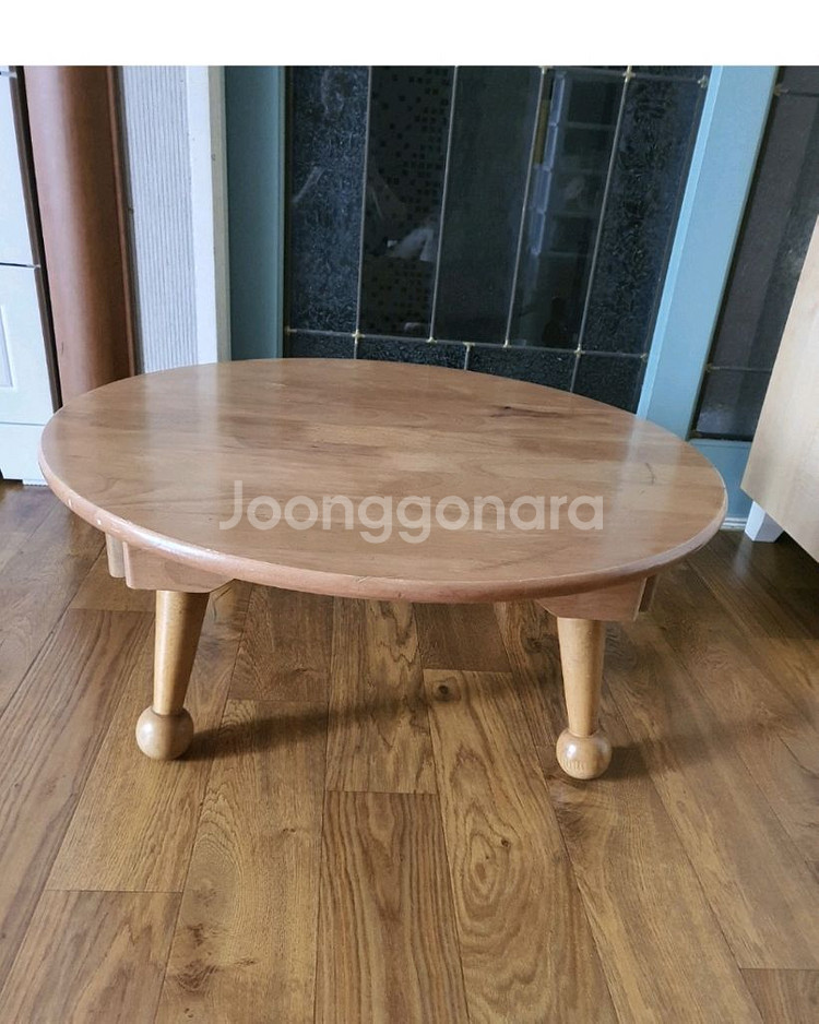 원목둥근접이상겸 다용도테이블 저렴하게 1만6천원+4단접이식매트는덤--7