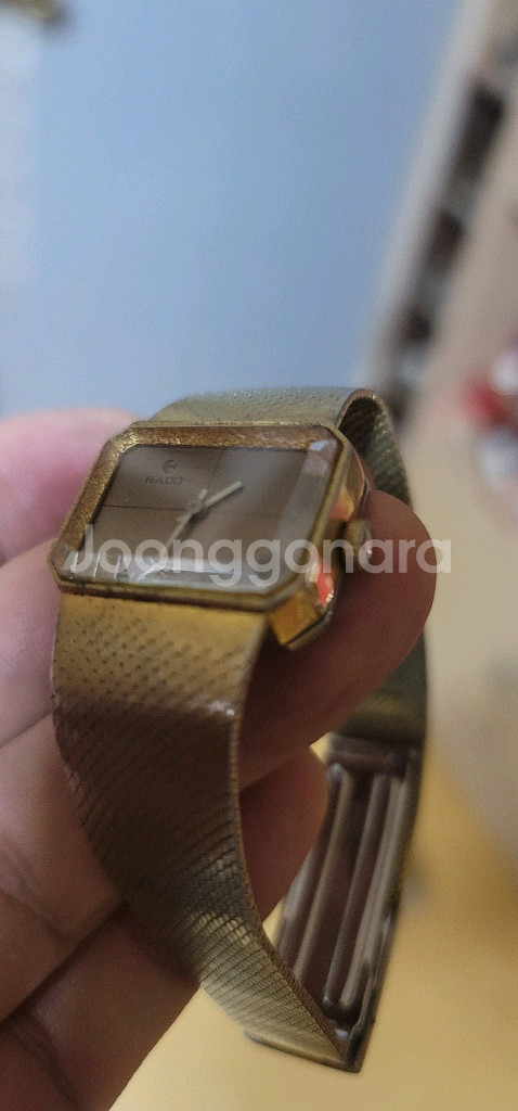 RADO(라도) 스위스 빈티지 여성용 시계 작동 정확 / 상태 양호 / 골드 메쉬밴드고급스러운 골드톤 메쉬 밴드와--0