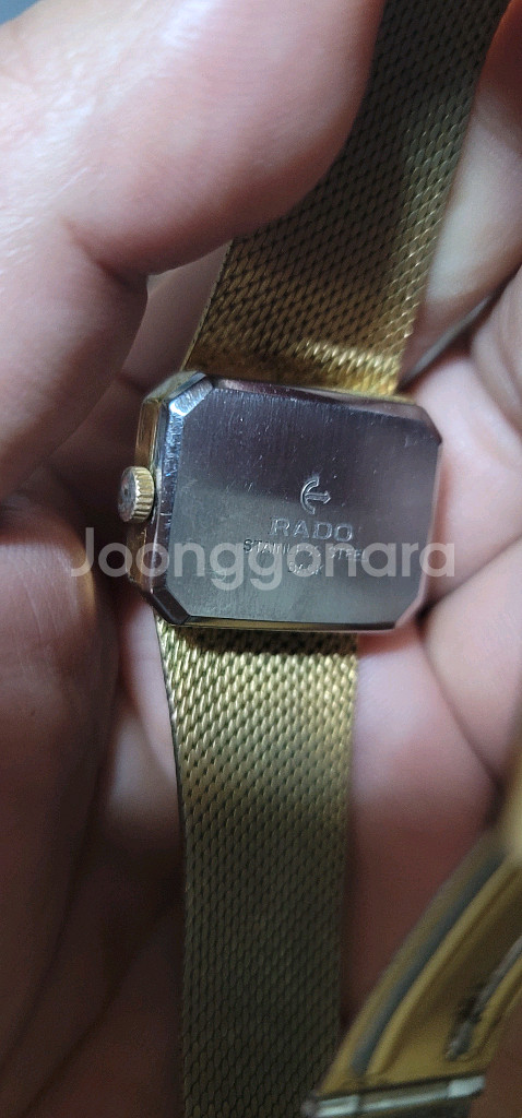 RADO(라도) 스위스 빈티지 여성용 시계 작동 정확 / 상태 양호 / 골드 메쉬밴드고급스러운 골드톤 메쉬 밴드와--3