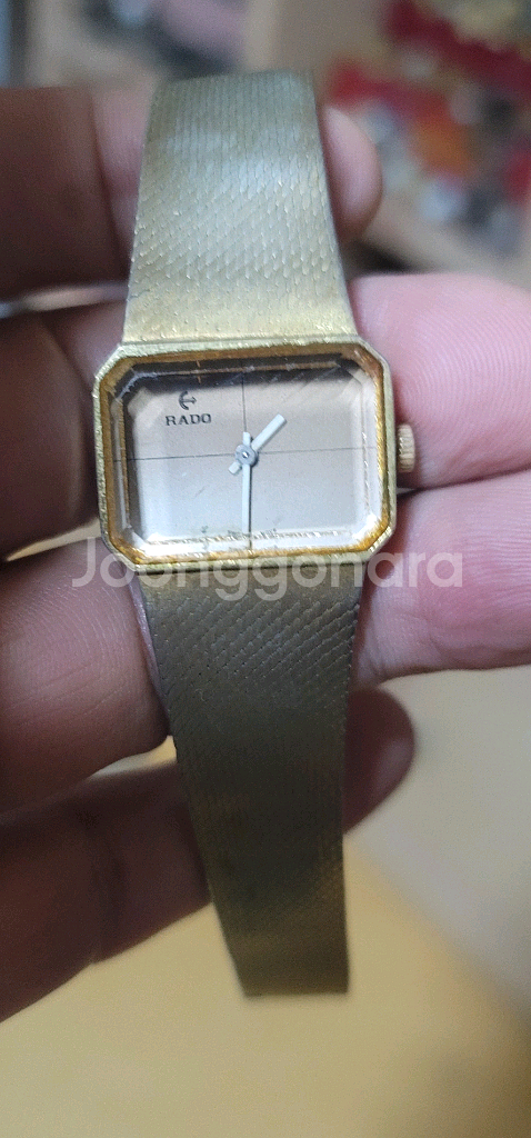 RADO(라도) 스위스 빈티지 여성용 시계 작동 정확 / 상태 양호 / 골드 메쉬밴드고급스러운 골드톤 메쉬 밴드와--5
