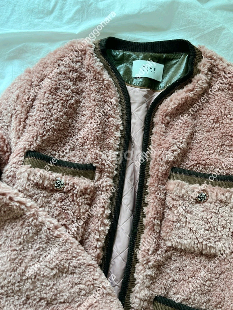 니팅 블록 퍼 재킷--4