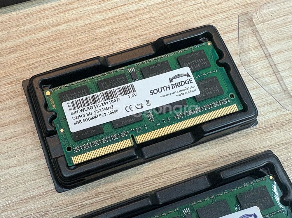 DDR3 8GB 1333MHz, PC3-10600 2개--1