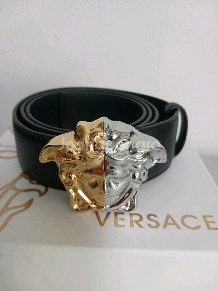 베르사체 메두사 투톤 벨트--0